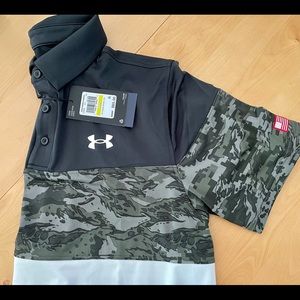 Under Armour Freedom blocked polo shirt. Brand new